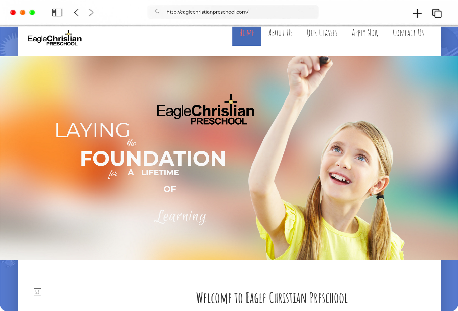 Eagle Christian home page