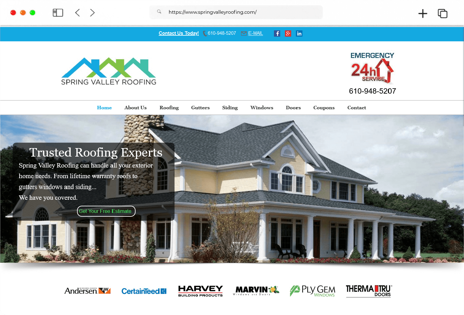 Spring Valley Roofing web